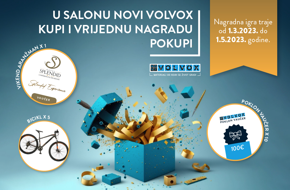 Novi Volvox doo Podgorica objavljuje imena dobitnika u nagradnoj igri “U salonu Novi Volvox kupi i vrijednu nagradu pokupi” 
